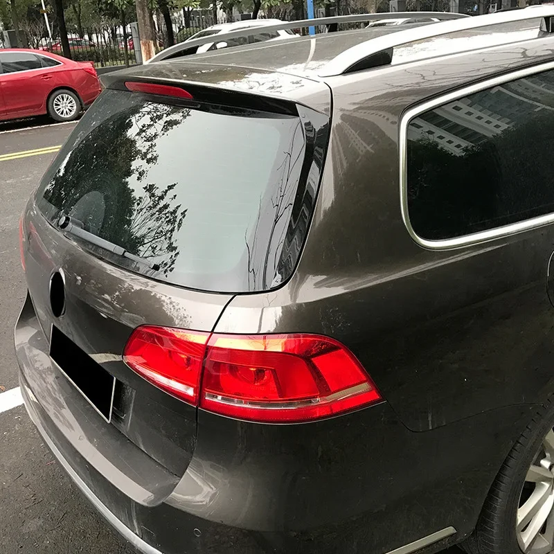 2pcs For VW Passat B7 Wagon Alltrack 2011-2015 Rear Window Splitter Cover Side Spoiler Canard Sticker Car Accessories