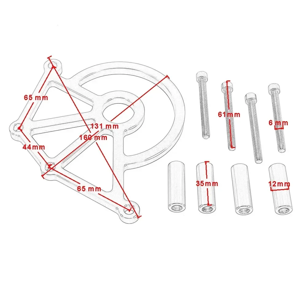 Motorcycle Sprocket Chain Guide Plate Guard Cover Pulley Stabilizer Protector For Triumph Bonneville T100 Thruxton 900 Scramble