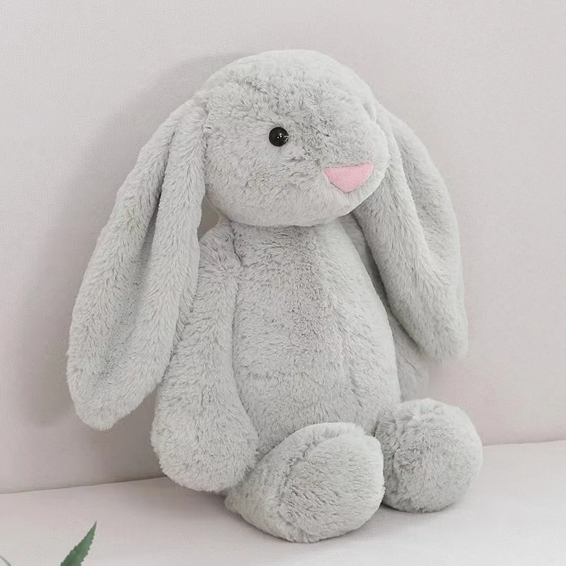 60cm Bunny Plushies Doll Toys Kawaii Stuffed Dolls Rabbit Big Animal Lunar Chinese New Year Toy Easter Gift For Friends Children