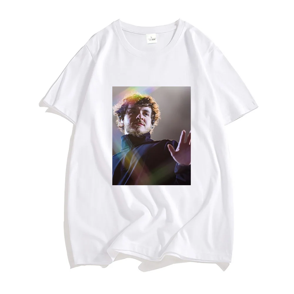 Jack Harlow T-shirts for Spring Fashion Hip Hop Tee-shirt Graphic Printing Men O-neck 100% Cotton Tshirt Ropa Hombre Casual Tops