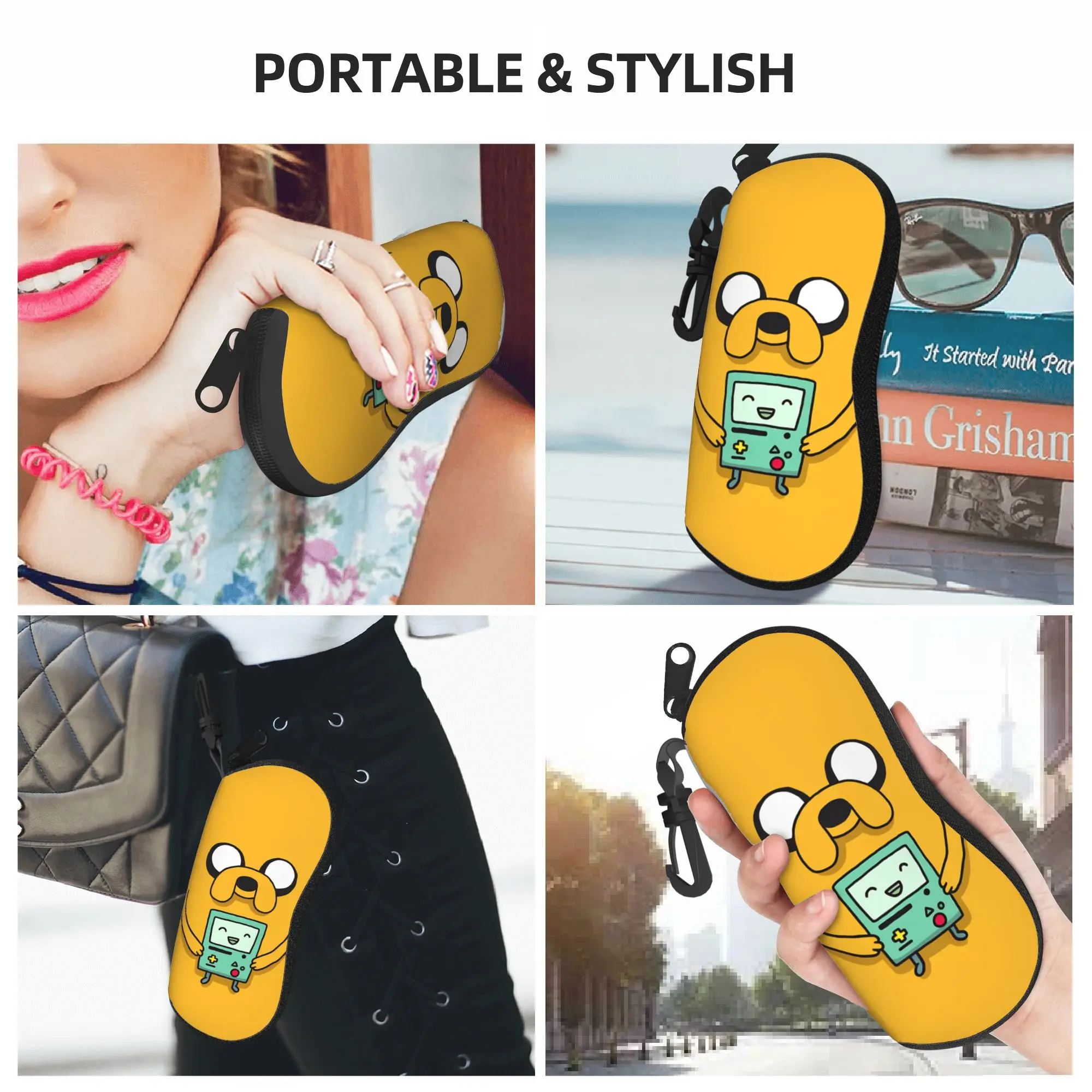 Adventures Time Glasses Case Cover Unisex  Sunglasses Case Classic Print Eyewear Organizer Pocket Glasses Box view 6