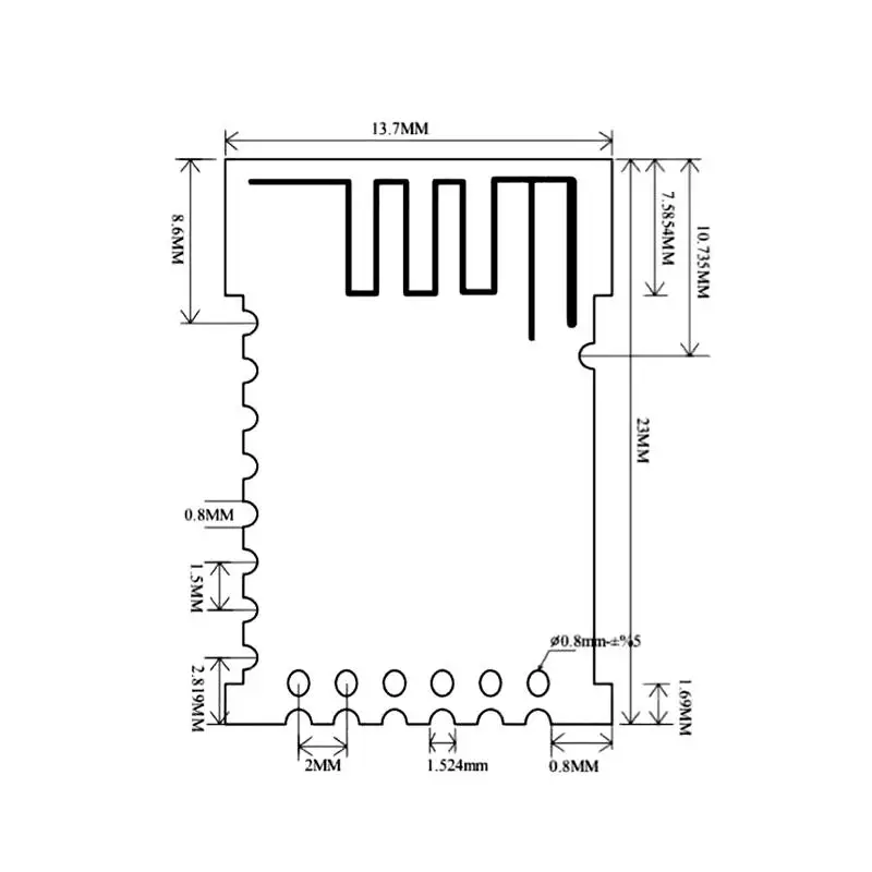 JDY-41 2.4G Serial Port Wireless Module Reliable Remote Switch Low Power for Industrial Automation Systems