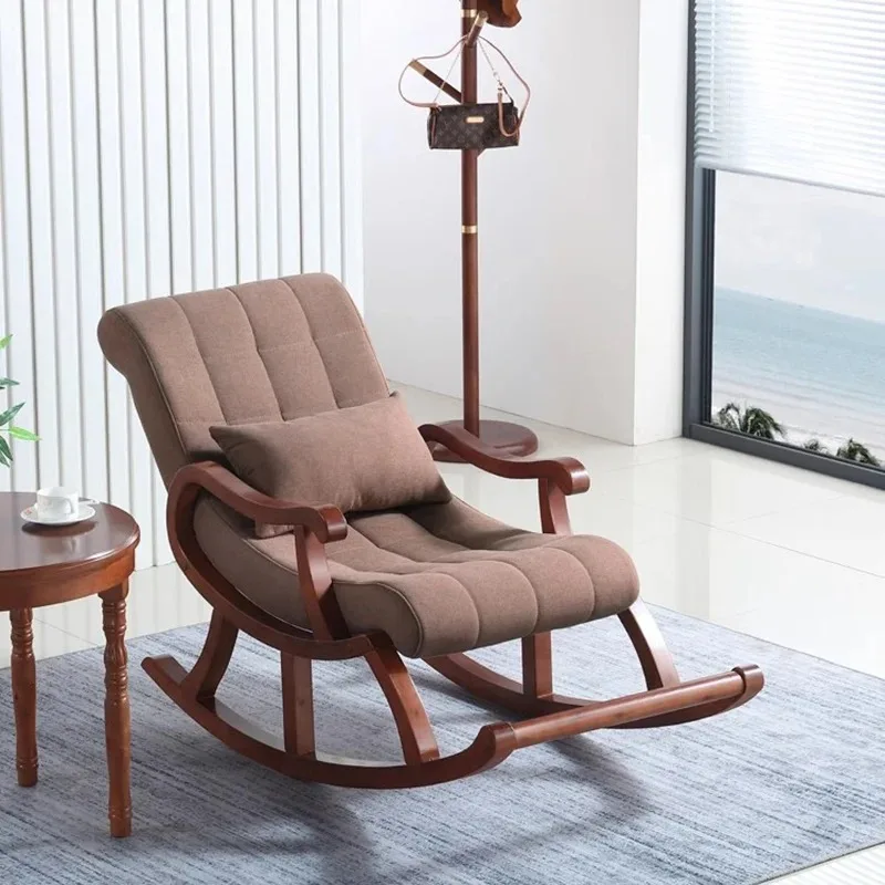 

Luxury Adults Living Room Chairs Wooden Nordic Relaxing Floor Living Room Chairs Rocking Lazy Sillones Modernos Home Furniture