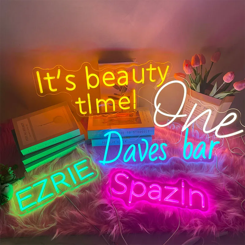 Custom Neon LED Sign Light Birthday Party Room Wedding Decor Bedroom Bar Club Shop Neon Light LED Sign Personalized Gift