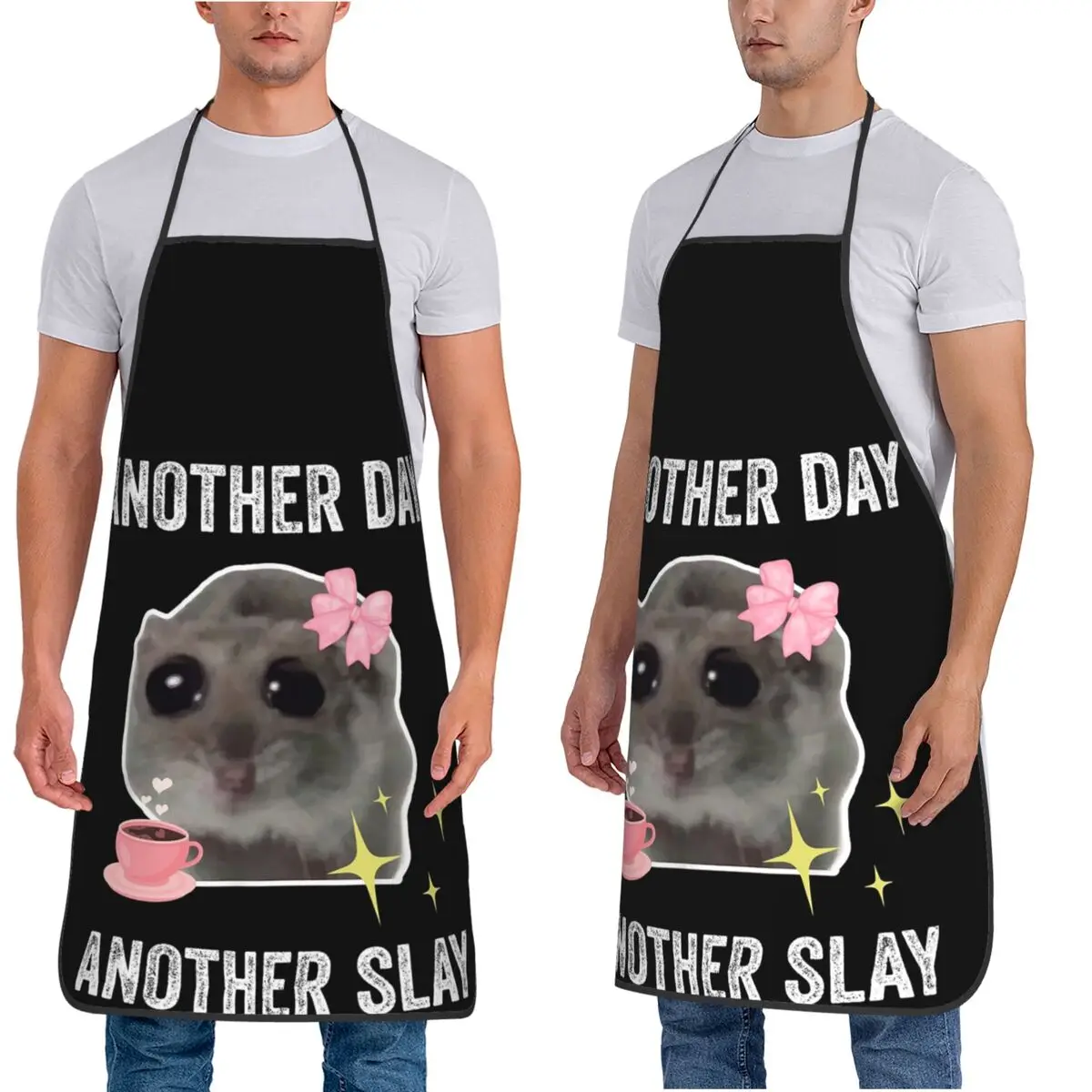 Hamster Theme Cooking Apron, Stain-Resistant & Easy To Wash, Universal Apron for Baking, BBQ & Cleaning