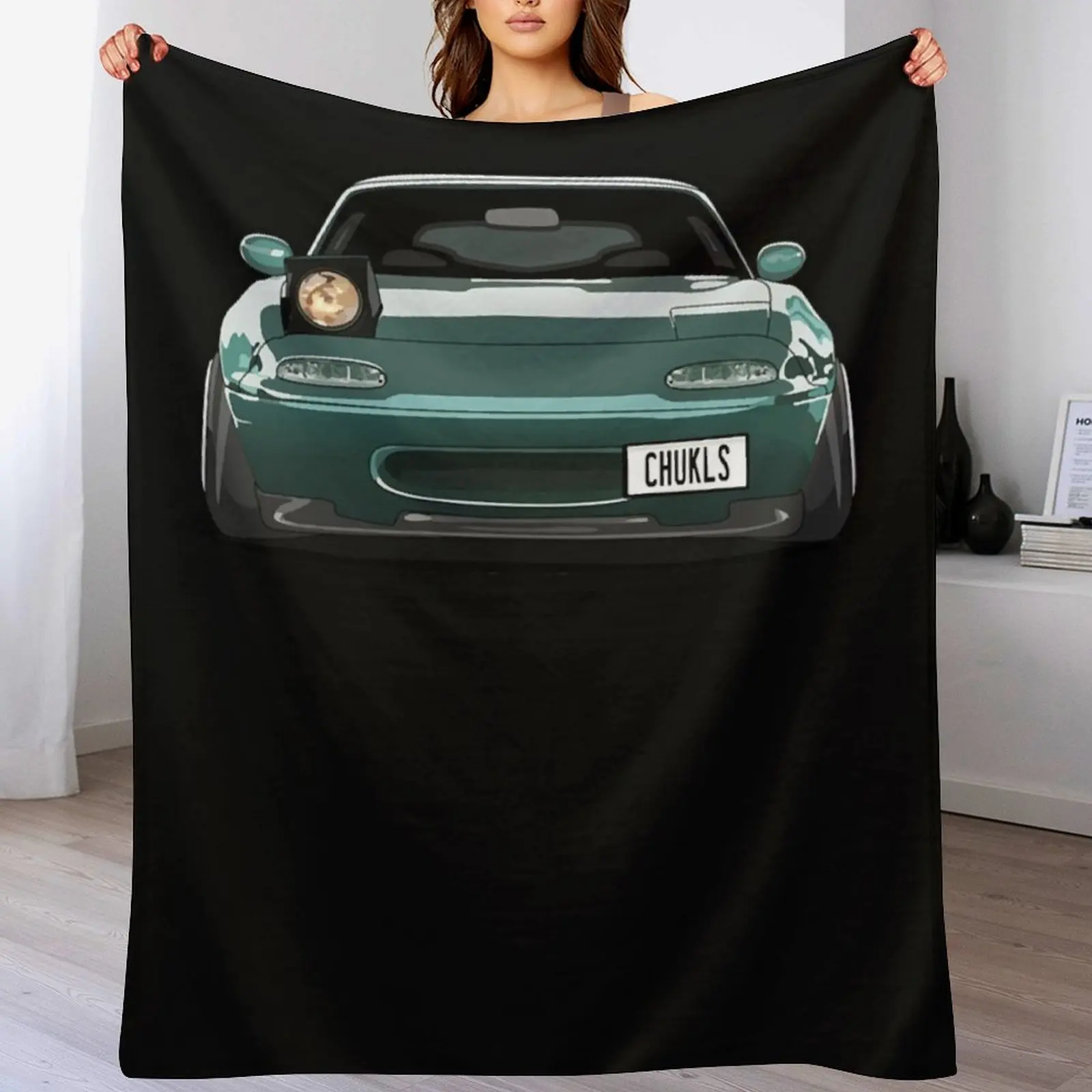 Miata Wink Car Classic Throw Blanket for sofa Shaggy Blankets