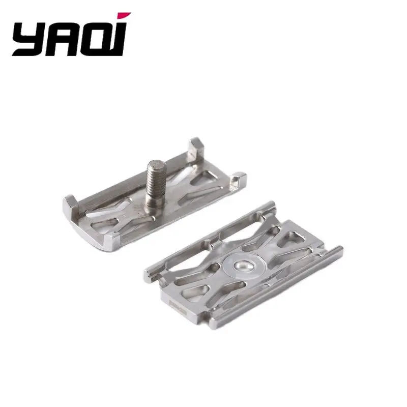 YAQI Minimalism Hollowed 316 Stainless Steel With 0.90mm Blade Gap Polished Vintage Safety Razor Head For Men Shaving Tool