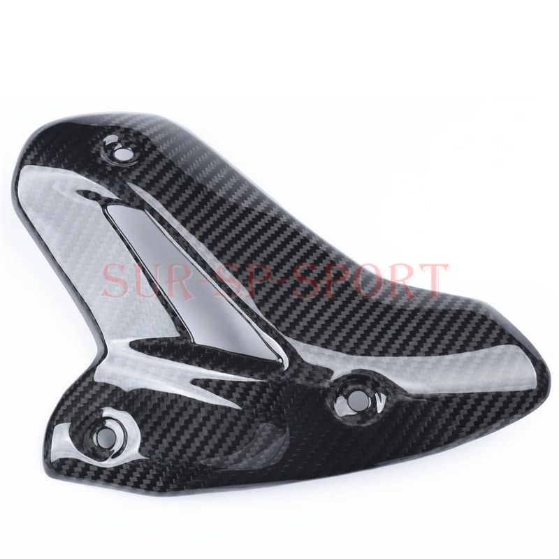 Modified Temi Exhaust Heat Shield Dedicated For Ducati Monster 1200 821 950 2023 Full Carbon Fiber 100%