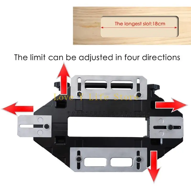 L74C الحفر الشق قفل دليل لوحة الباب المفصلي ثقب فتاحة الزاوية اليمنى نحت