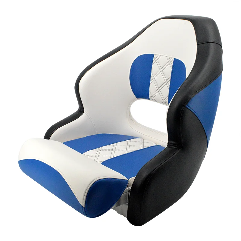 

Hot Sale Swivel Folding Comfortable Luxury Deluxe Pontoon Bass Boat Captain Seat Chair Complete Set for Boats