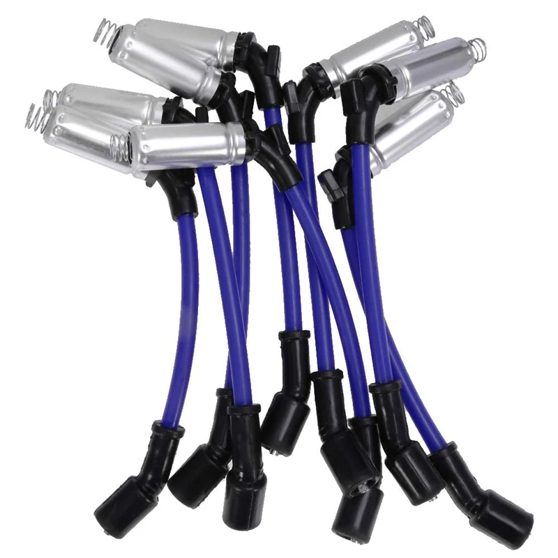 16PCS Spark Plug Ignition Wire For 2000-2009 Chevy GMC Saab Isuzu Hummer V8 48322R 48322 7831