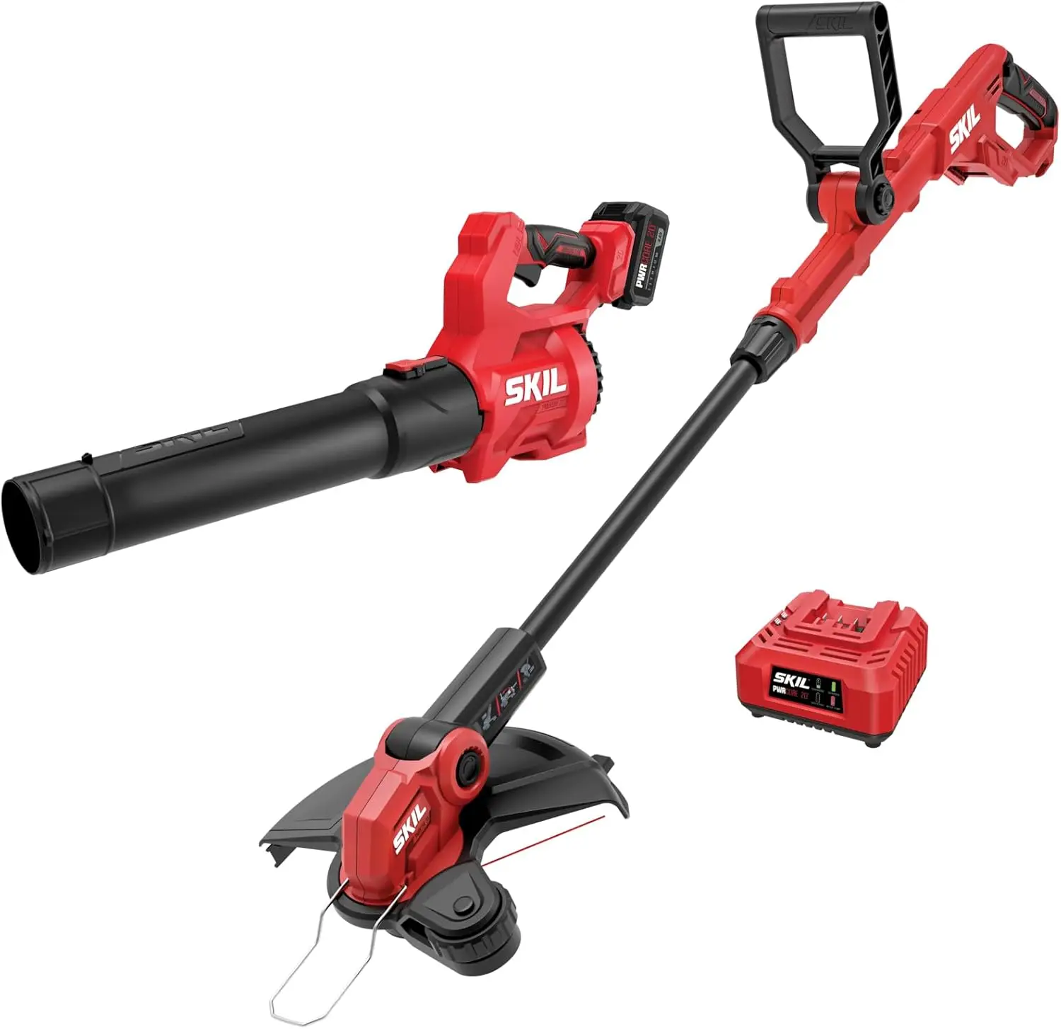 

PWR CORE 20 12" Pivoting Head String Trimmer, and 420 CFM Leaf Blower Kit, 20-Volt Battery and Charger Included - CB1200B-13