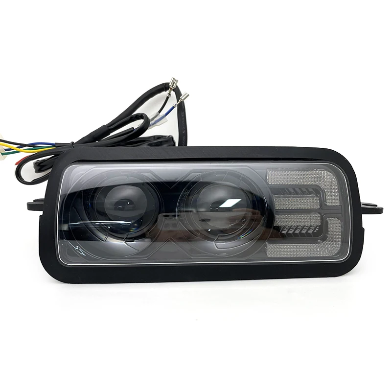 2PCS 80W LED Fog Light Headlight With Turn Signal DRL for Lada Niva Urban 4x4 Aluminum Housing DOT E-mark E9 Approved .