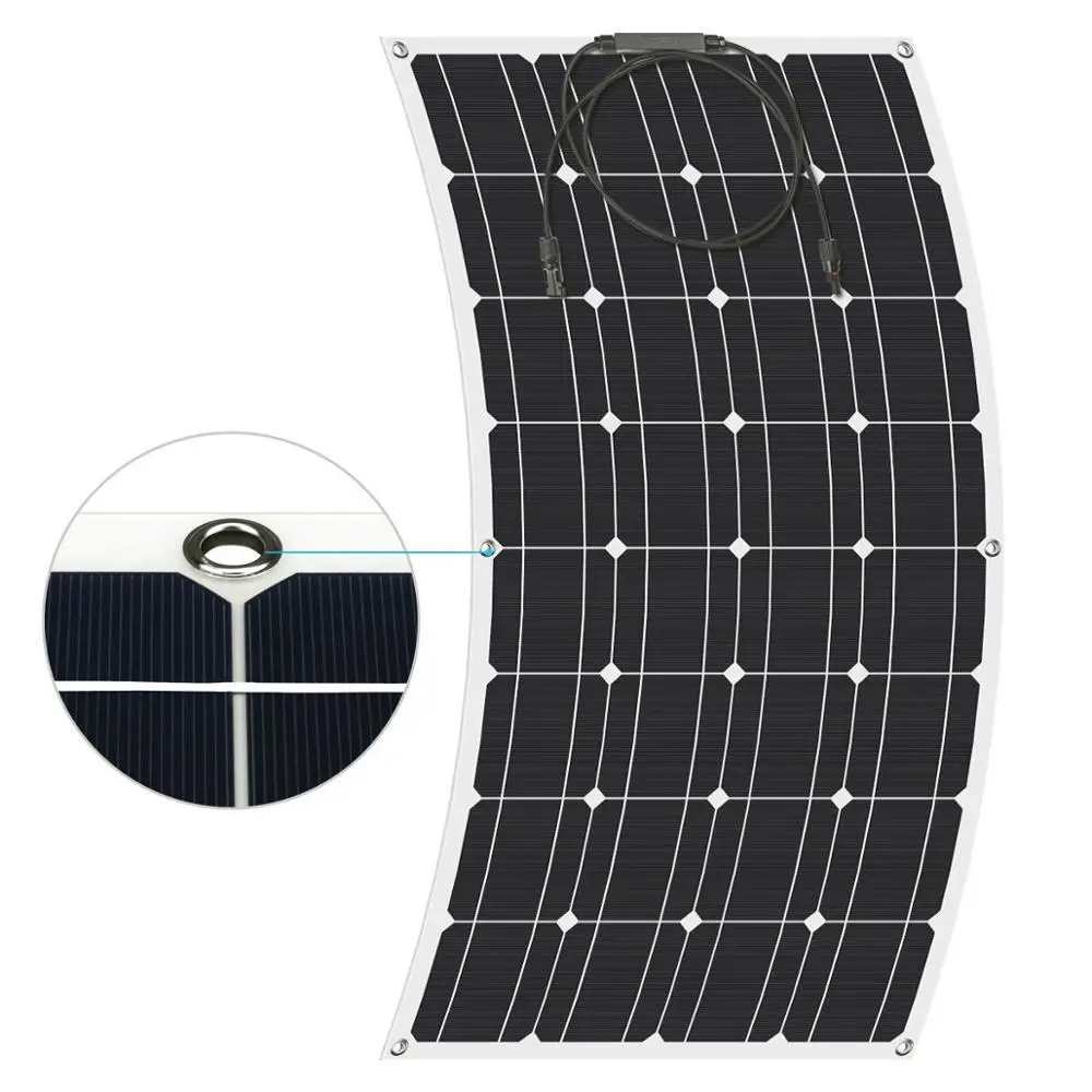 Hochwertige tragbare transparente Solar panel Produkt Haustier Mono 100w 12V flexible Solar panel