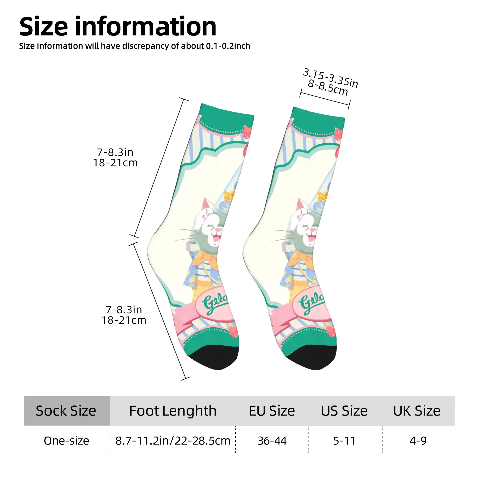 جوارب شتوية دافئة للجنسين من Duffy and Friends Socks Gelatoni غير قابلة للانزلاق