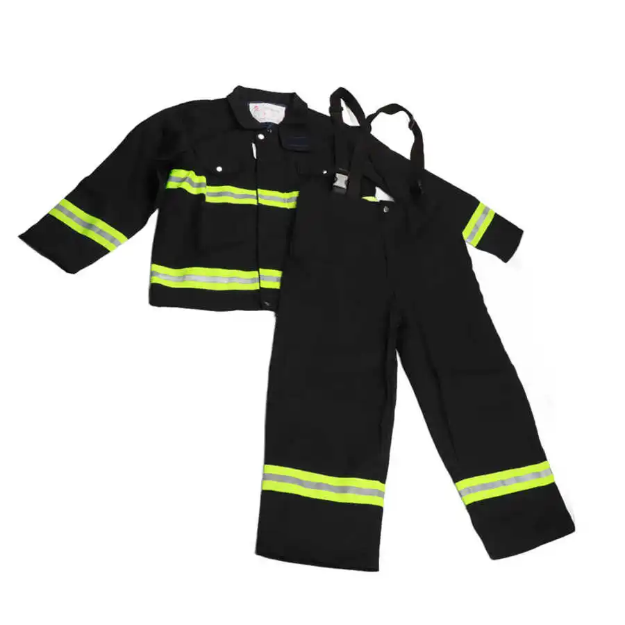 Fire Resistant Clothes Fireproof Heatproof Firemen Protective Reflective Coat Trousers Fire Fighting Equipment 4 Size Optional