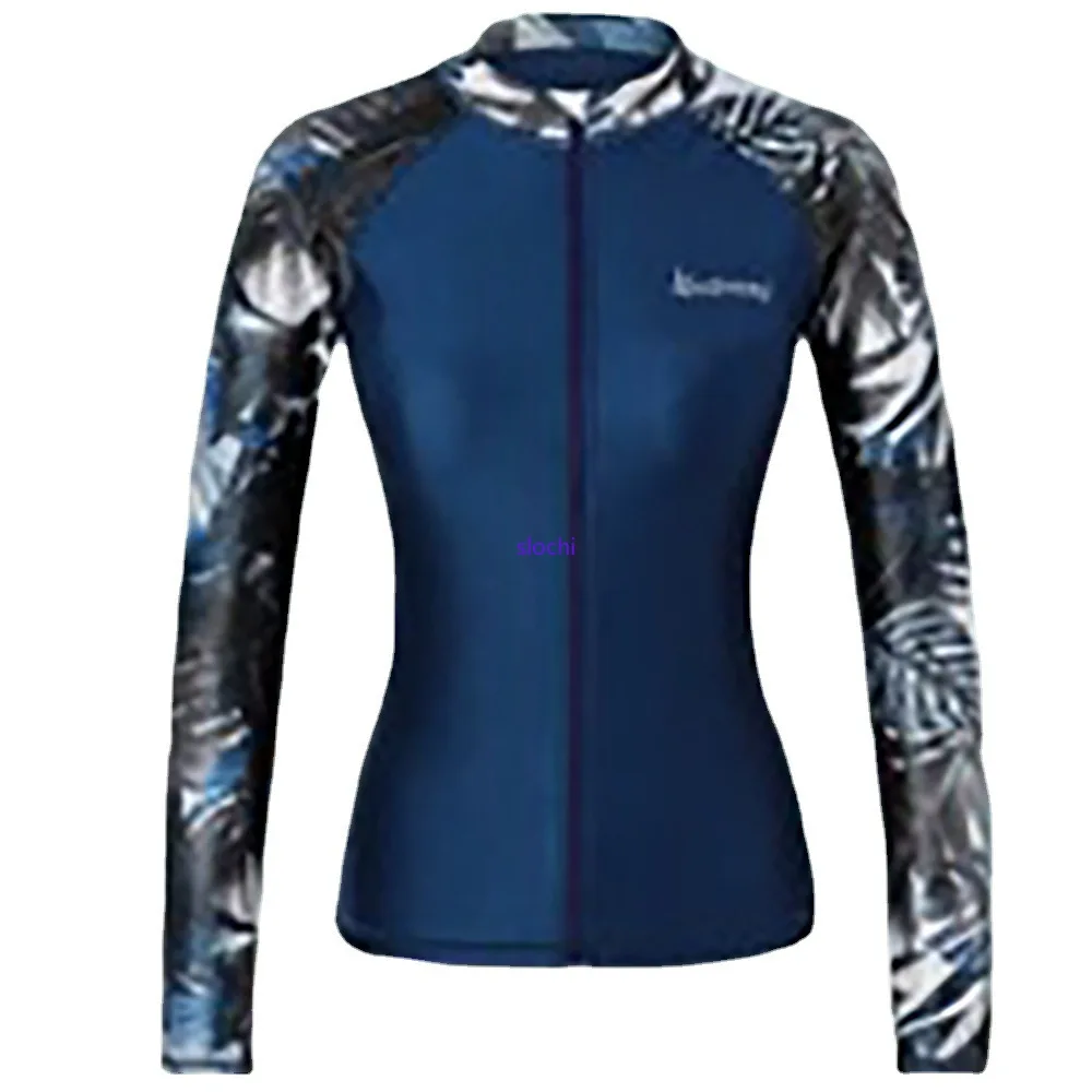 Sports Diving Suit Long-sleeved Female Split Sunscreen Surfing Slim-fit Water-absorbing Quick-drying Slim Swimsuit Diving Suit