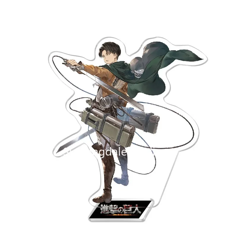 Attack on Titan Acrylic Stand Model Doll Eren Jager Mikasa Levi Ackerman Armin Desktop Decor Shingeki no Kyojin PVC Figure