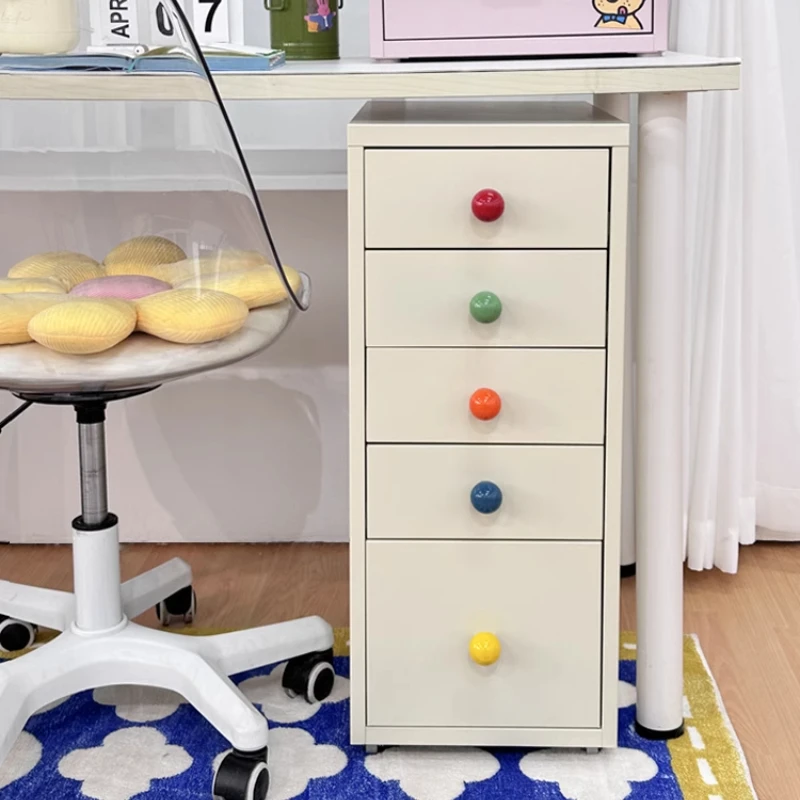 ‌Dopamine Narrow File Cabinet Multifunctional Storage Organizer for Office Multi-Drawer Space-Saving Under Desk Document Storage