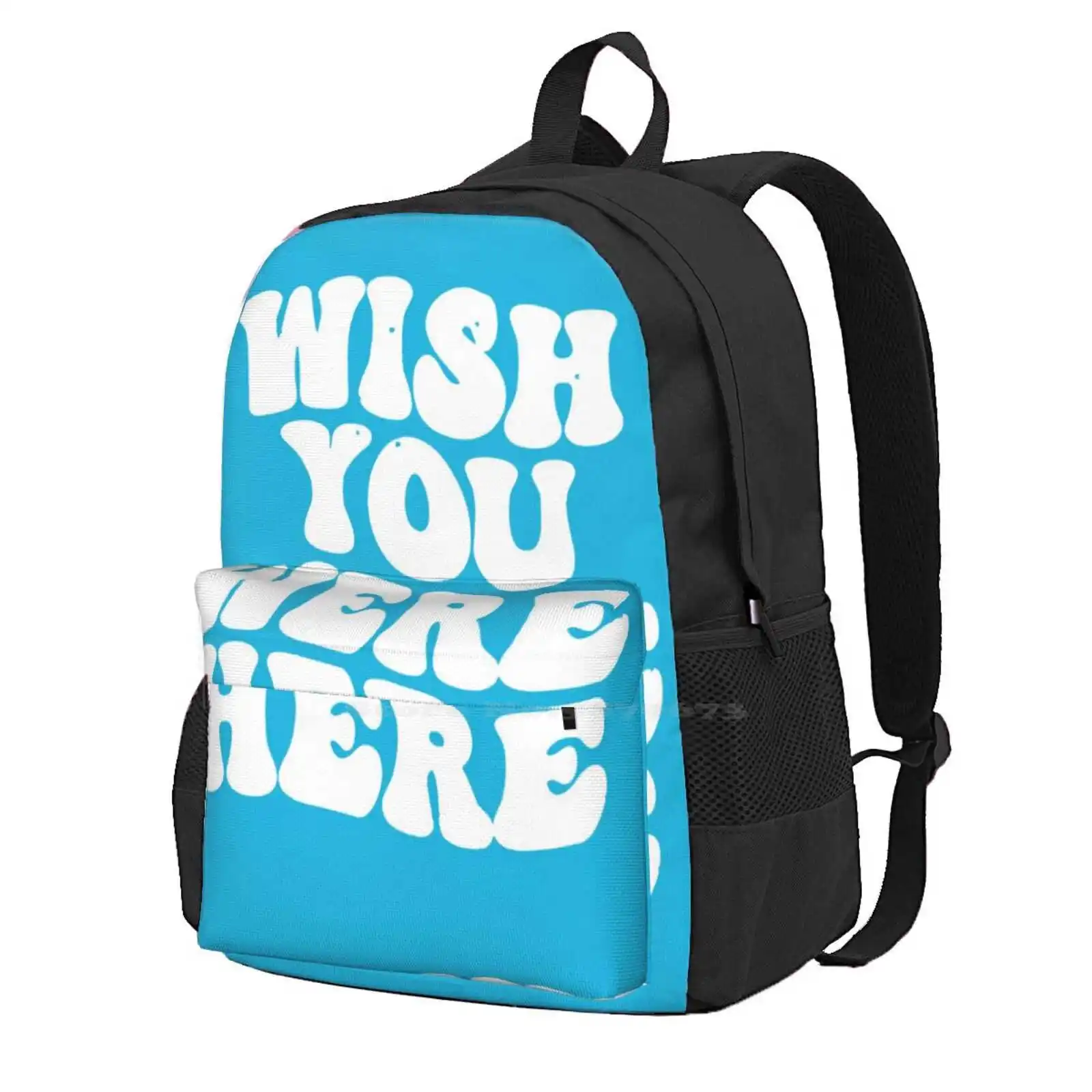 Wish You Were Here Style Pattern Hot Sale Backpack Fashion Bags Wish You Were Here Music Wish You Were Beer Funny Album