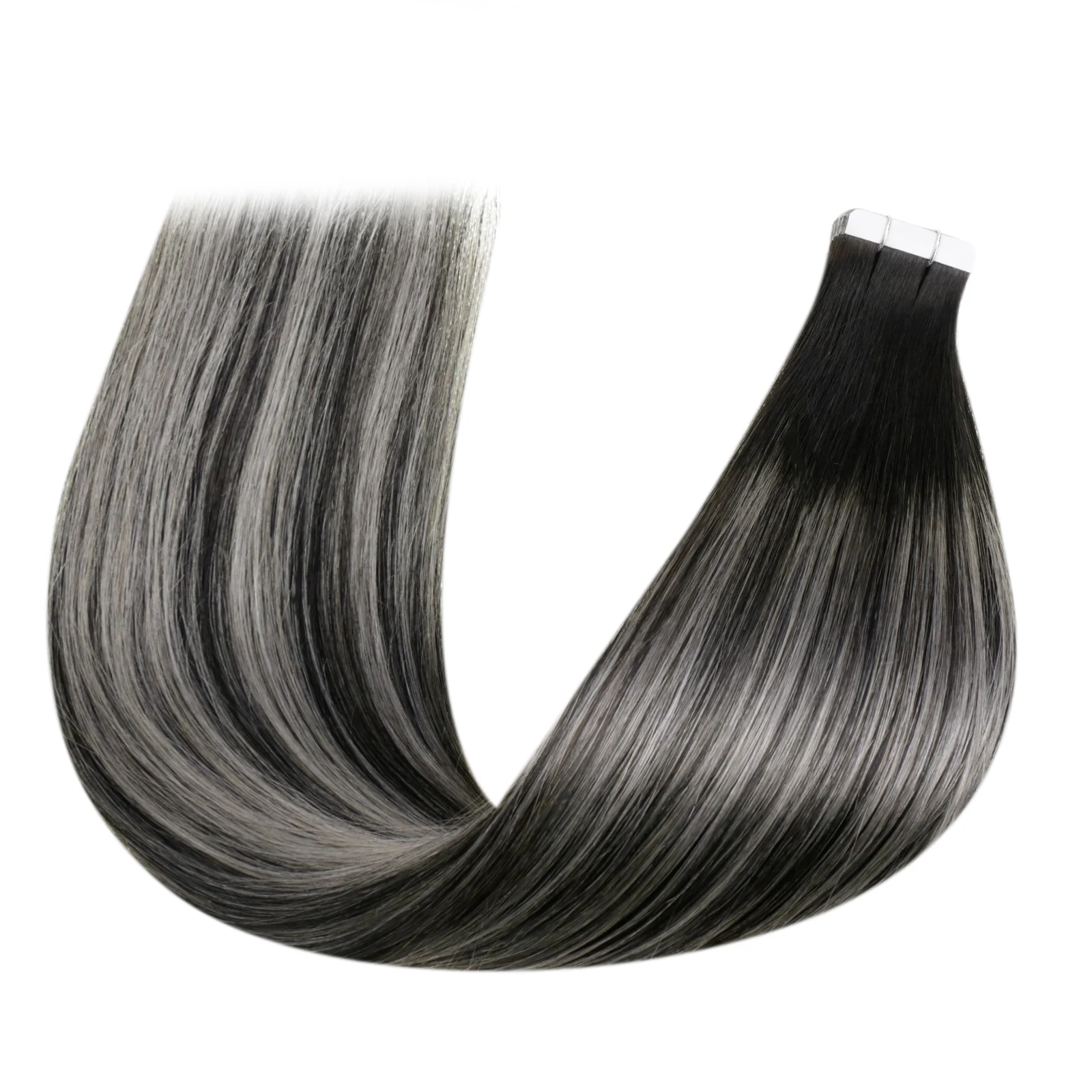Laavoo Remy Tape in Hair Extensions For Women Real Brazilian Hair 12-24inch Straight Natural 20pcs Skin Weft Tape in Human Hair