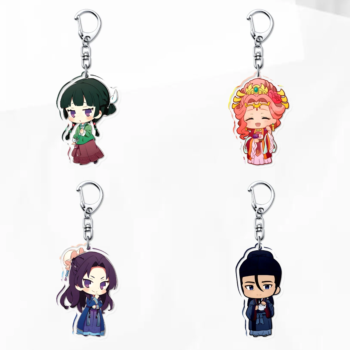 Anime Diaries Kusuriya No Hitorigoto The Apothecary Diaries Keychain Acrylic Figure Maomao Gao Shun Li Bai Cosplay Keyring Gifts