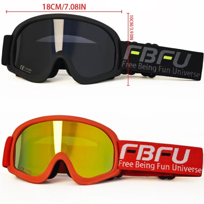 Adult Portable Outdoor Riding Glasses Equipped with Storage Box Multisport Shockproof Eyewear for Ski & Motorcycle