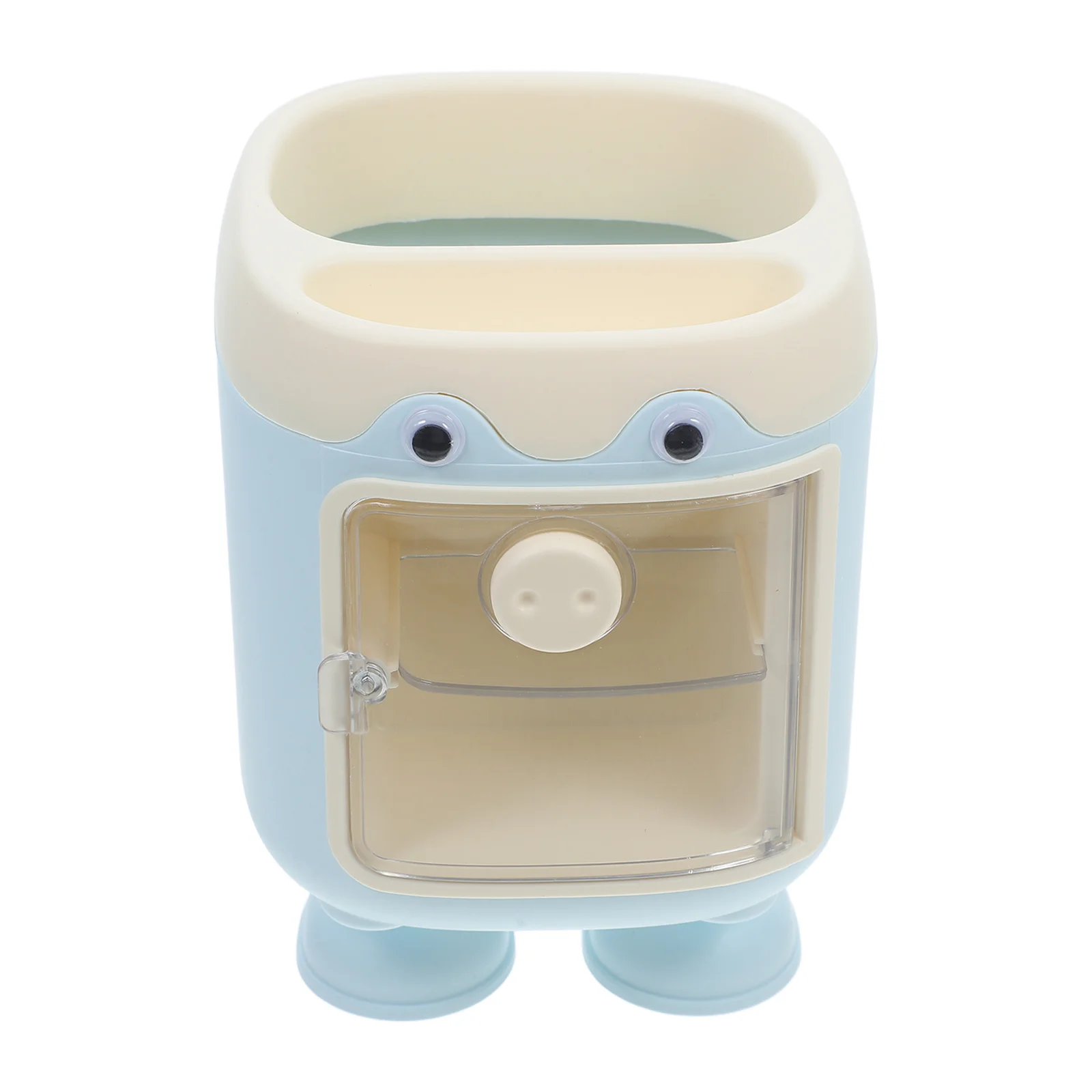 Large Capacity Pen Holder Kawaii Pig Design Stationery Organizer Pencil Cup Compact Desk Storage File Box Student Office
