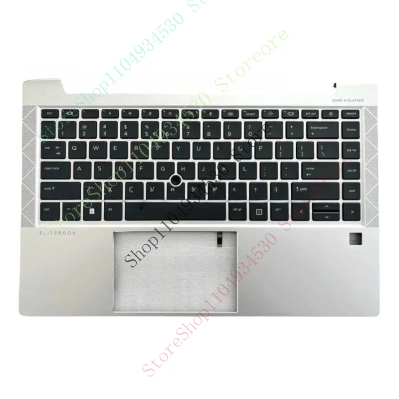 QZC для ноутбука HP EliteBook 840 745 845 G7 G8, упор для рук с чехлом для кнопки клавиатуры