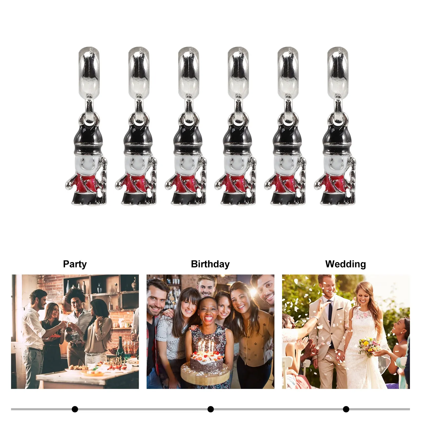 

Retro Accessories Charms for Earring Making Bracelets Jewelry Nutcracker Pendant Crafts Necklaces Christmas Decorations