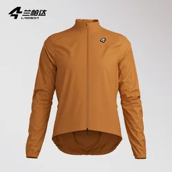 Lameda Men's Cycling Jacket Lightweight Men's Windbreaker Long Sleeved With 3 Pockets Bicycle Coat Clothes