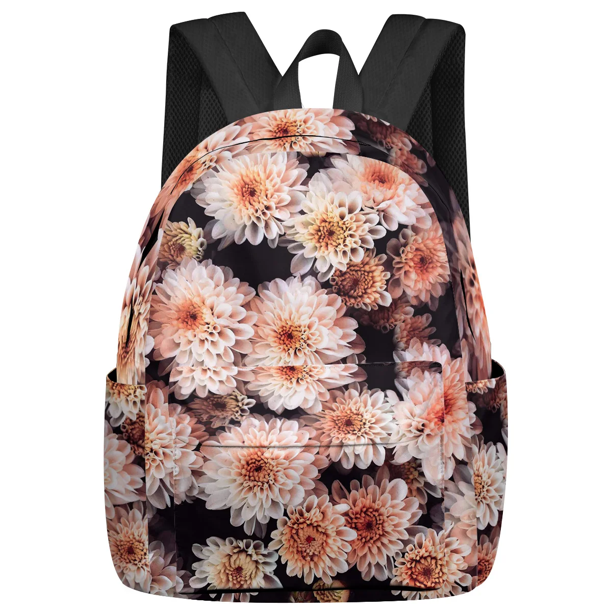 Pink Flower Dahlia Women Man Backpacks Waterproof Multi-Pocket School Backpack For Student Boys Girls Laptop Book Pack Mochilas