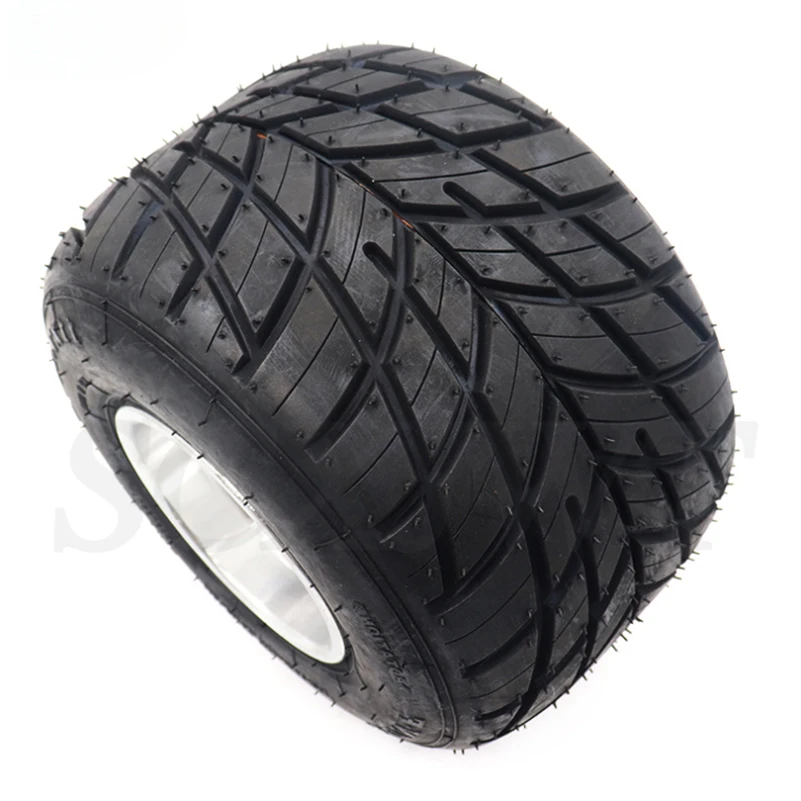 Karting wheel tire front 10x4.50-5 rear 11x7.10-5 with 5 inch aluminium alloy hub for GO KART ATV UTV Buggy