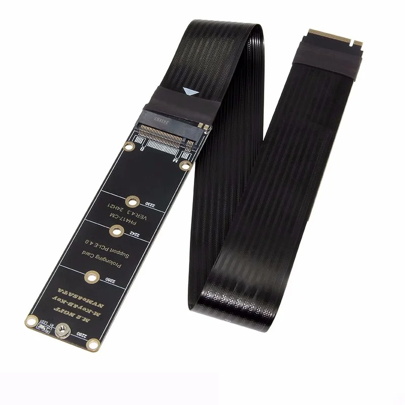 NGFF M.2 M-KEY NVME extension cable PCIe 4.0 SATA protocol notebook external expansion card