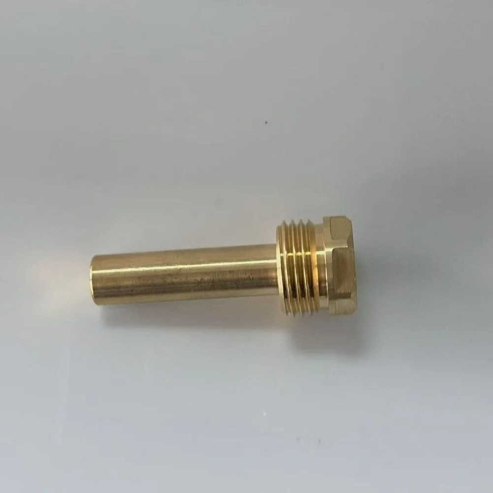 For Industrial Copper Thermometer Sleeve 4PCS 56mm 1/2BSP Threaded for Secure Probe Housing in Harsh Environments