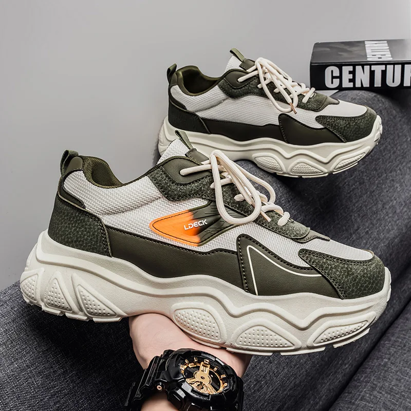 Men Shoes Fashion Men Sneakers Summer Mesh Casual Shoes Lac-up Lightweight Vulcanize Footwear Walking Sneakers Zapatillas Hombre