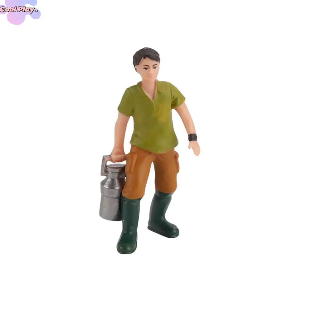 

Educational Shepherd Wrangler Farm Staff Kid Toy Worker Farm Human Figure Simulation Farmer Home Decoration Farmer People Model