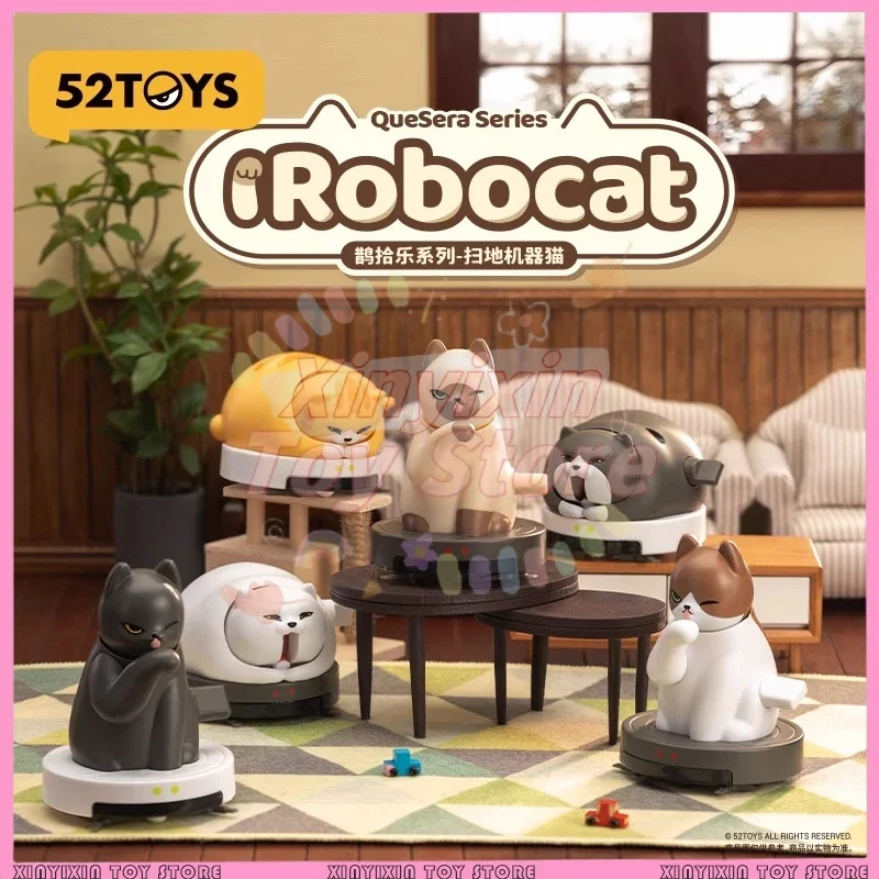 

52 Uraka series toys, Baldora machine, Blind box mobile cat, fashionable handmade toys, mysterious box, decorative gifts