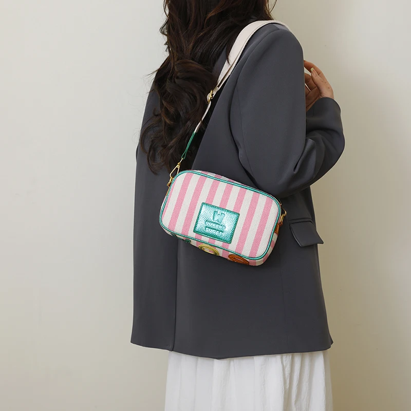 Borsa a mano durevole in vera pelle per donna Borsa a tracolla con tracolla di design Elegante marchio di lusso