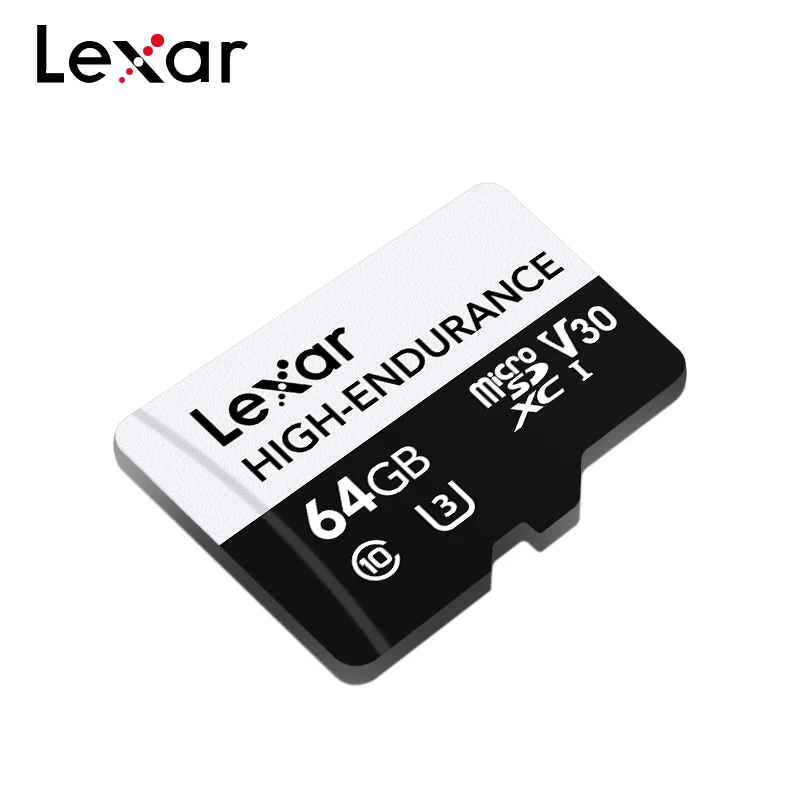 Lexar High Endurance Micro SD Card Max 100MB/s Memory Card 32GB V10 64GB 128GB V30 C10 Waterproof TF Card for 4K Video