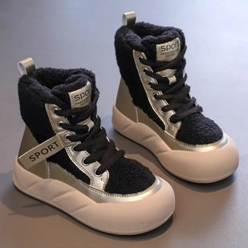 Girls Winter Snow Boots 2026 New Fleece Lined Cotton Boots Super Soft Insulated Kids Shoes Warm Toddler Boots for Outdoor Play