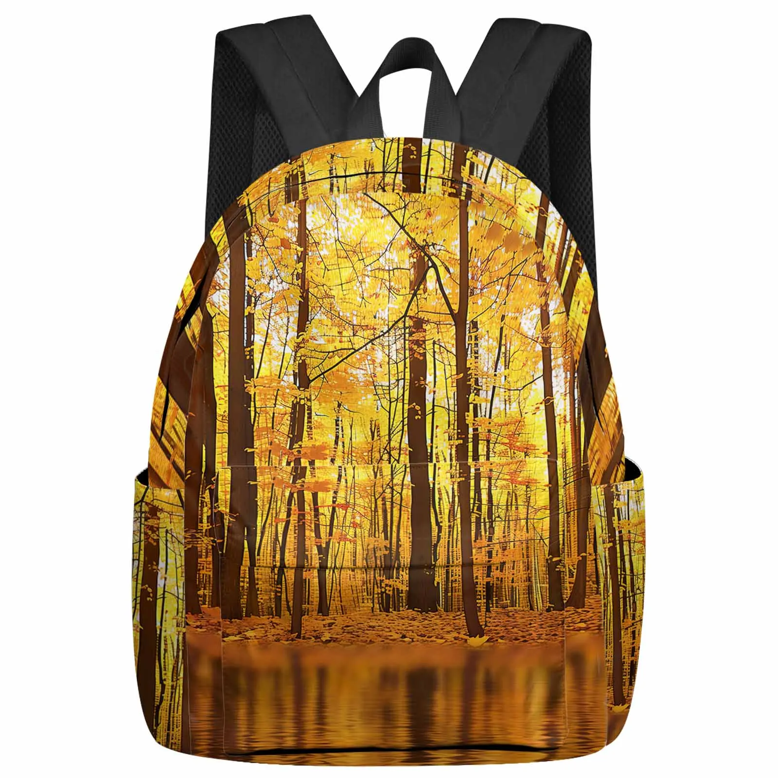 

Autumn Sunset Forest Backpacks Teenagers Student School Bags Laptop Custom Backpack Men Women Travel