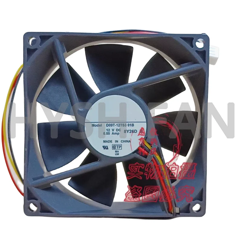 Ventilador para o 9025 Chassis, D09T-12TS3-01B, D09T-12TS3 01B, 12V, 0.55A