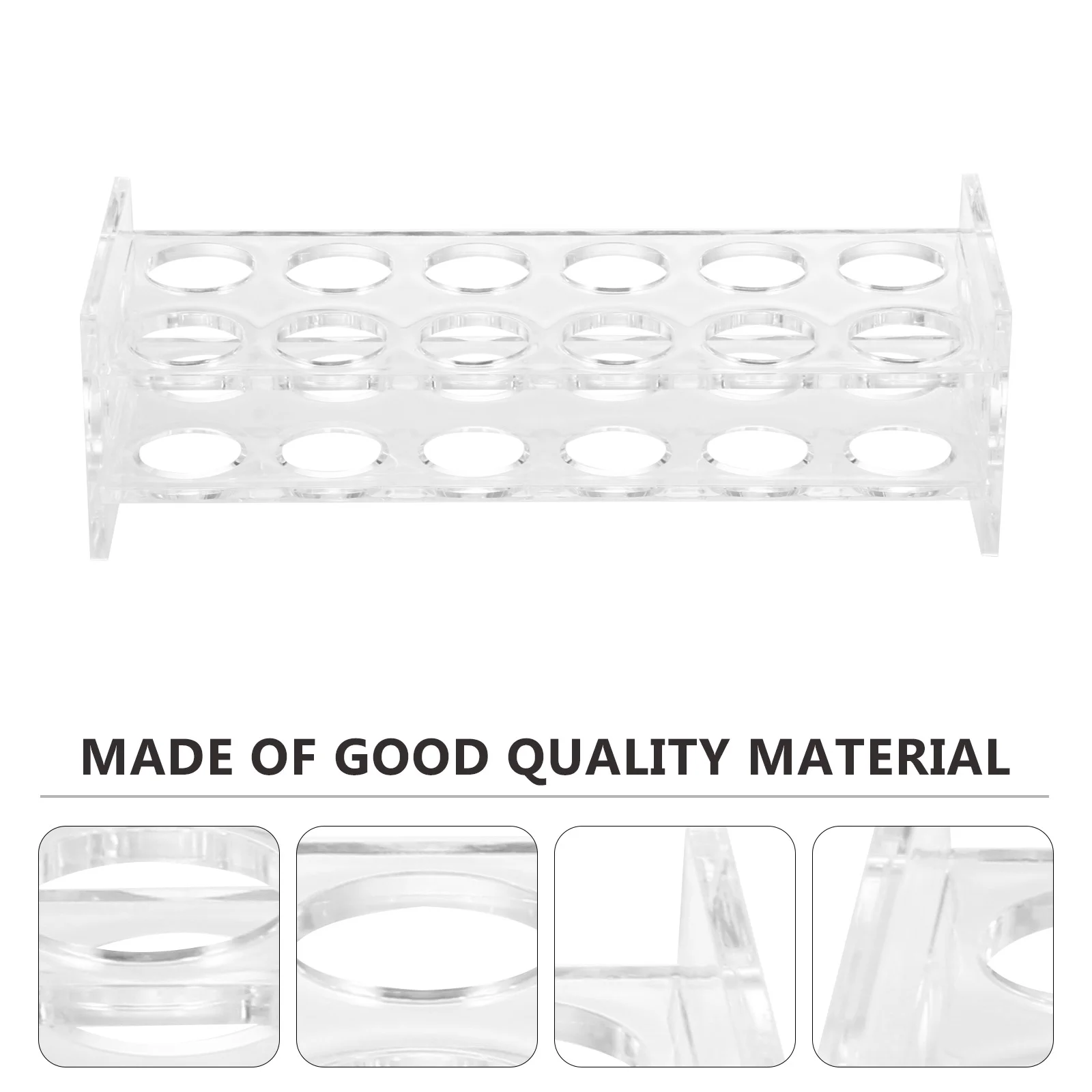 6/12 Hole Acrylic Shot Glass Holder Transparent Cup Show Rack Rack Whisky Cup Serving Tray Decorative Serving Tray