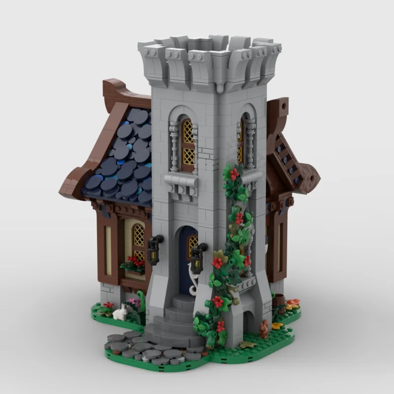 ตัวต่อ MOC บ้านยุคกลาง 2633 ชิ้น แบบจำลองปราสาท ชุดตัวต่อสถาปัตยกรรม DIY ของเล่นเสริมสร้างความคิดสร้างสรรค์ ของขวัญคริสต์มาส ของขวัญวันเกิด