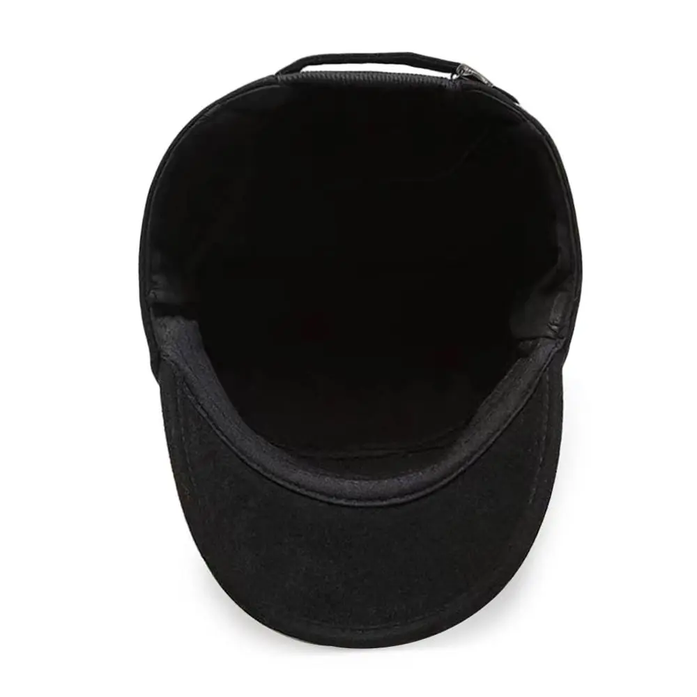 Outdoor Ear Protection Winter Hat Warm Thick Baseball Cap Adjustable Casual Earmuffs Hat for Men