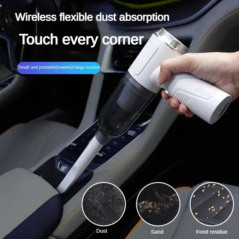 Durable Car Mounted Suction Blowing and Suction 3-in-one Handheld High-Power Home and Car Dual Purpose Wireless Vacuum Cleaner