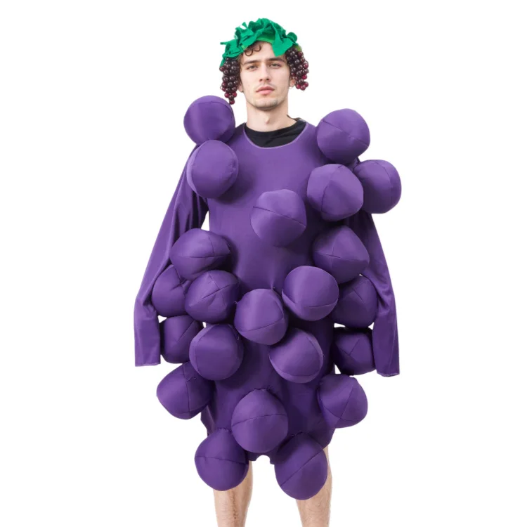 مضحك العنب ازياء تأثيري أداء الحفلات ارتداء غريب الأطوار أزياء الدمية الدعائم الطرف #3