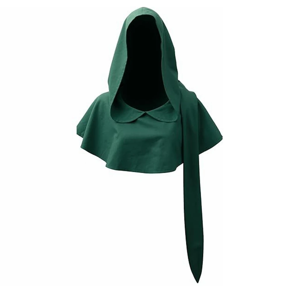 Medieval Hood Mantel for Women Vintage Witch Renaissance Cloak Cape