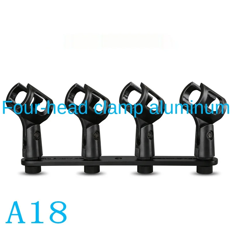 A16 and A18 Microphone Microphone Double-head Four-head Clip Aluminum Rod Microphone Accessories